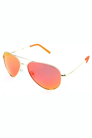 Polaroid Akcesoria, unisex, Żółty, ONE SIZE, Złote Metalowe Okulary przeciwsłoneczne