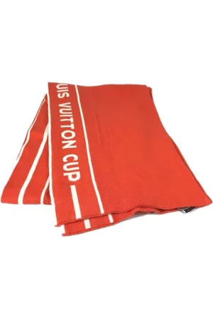 LOUIS VUITTON Pre-owned, Kobieta, Pomarańczowy, ONE SIZE, Bawełna, Pre-owned Cotton scarves