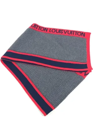 LOUIS VUITTON Pre-owned, Kobieta, Niebieski, ONE SIZE, Wełna, Pre-owned Wool scarves