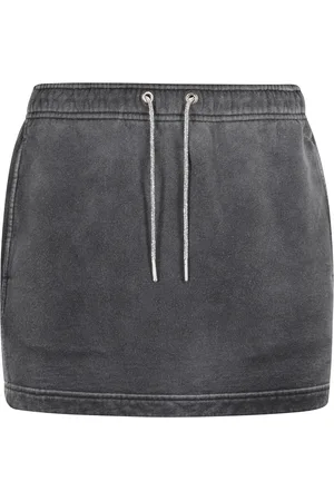 Alexander Wang Spódnice, Kobieta, Szary, S, Mini Spódnica z Kamieniami