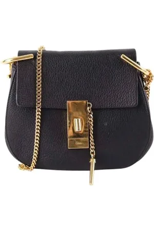 Chloé Pre-owned, Kobieta, Czarny, ONE SIZE, Skóra, Pre-owned skórzane torby na ramię