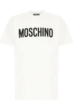 Moschino Koszulki, Mężczyzna, Biały, S, Luźny bawełniany T-shirt dla mężczyzn