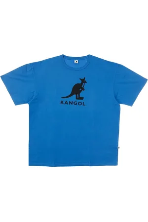 Kangol Koszulki, Mężczyzna, Niebieski, XL, Granatowy/czarny męski T-shirt Oversize fit