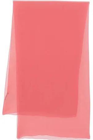 Alberta Ferretti Akcesoria, Kobieta, Różowy, ONE SIZE, Lekki Design Jedwabny Szalik Kształt Prostokątny