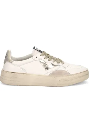 4b12 Buty, Kobieta, Biały, 38 EU, Skóra, Białe skórzane sneakersy