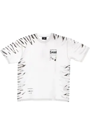 MAUNA KEA Koszulki, Mężczyzna, Biały, M, Biała Koszulka Tiger Tee z Krótkim Rękawem