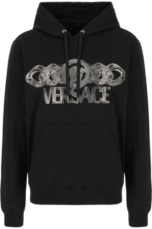VERSACE Bluzy, Mężczyzna, Czarny, M, Stylowy Sweatshirt dla Trendy Look