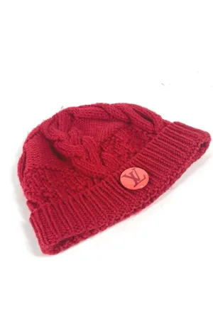 LOUIS VUITTON Pre-owned, Kobieta, Czerwony, ONE SIZE, Wełna, Pre-owned Wool hats