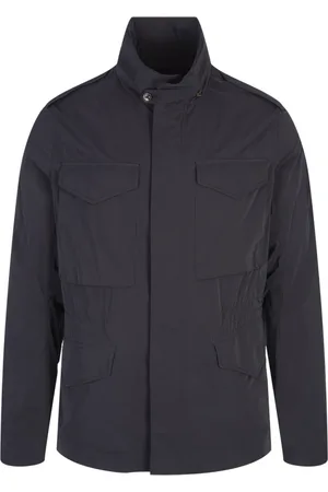 MONTECORE Kurtki, Mężczyzna, Czarny, 2XL, Czarna Bawełniana Stylowa Koszula