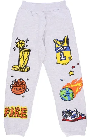MARKET Spodnie, Mężczyzna, Szary, L, Lekkie Spodnie Dresowe Memorabilia