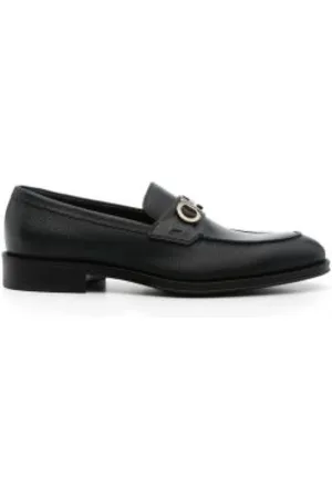 Salvatore Ferragamo Buty, Mężczyzna, Niebieski, 41 EU, Skóra, Gancini Mokasyny