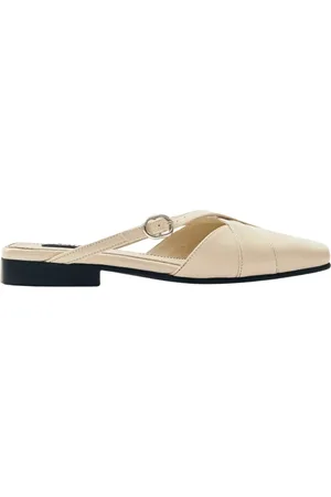 ALOHAS Buty, Kobieta, Biały, 38 EU, Adria Skórzane Mules