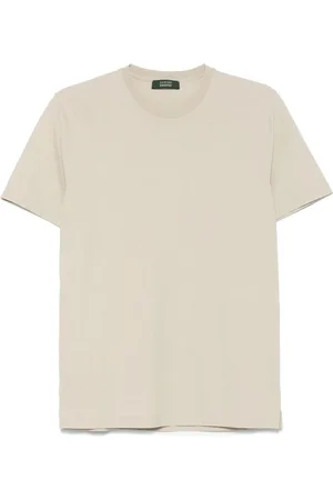 ZANONE Koszulki, Mężczyzna, Beżowy, M, Casual T-shirt Z1936