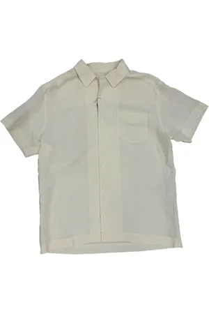 A.P.C. Koszule, Mężczyzna, Beżowy, L, Bawełna, Męska Koszula Krótkie Rękawki - Klasyczny Design