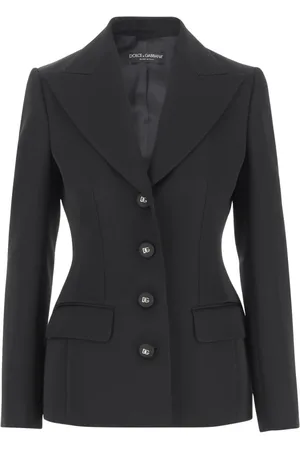 Dolce & Gabbana Kurtki, Kobieta, Czarny, M, Czarna Kurtka