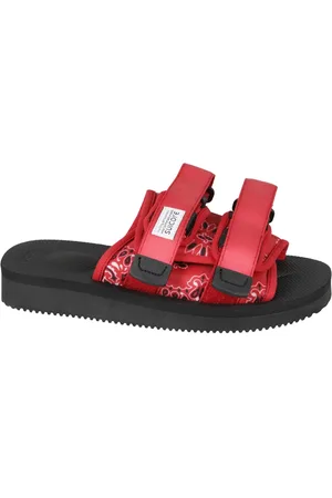 SUICOKE Buty, Kobieta, Czerwony, 38 1/2 EU, Stylowe Moto Cab Sandały