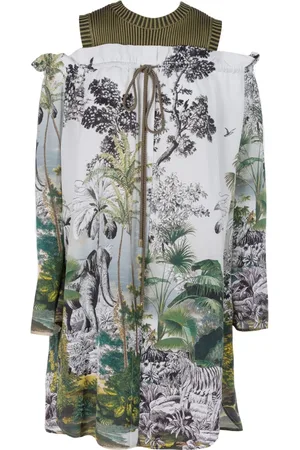 Alberta Ferretti Sukienki, Kobieta, Wielobarwność, M, Wielokolorowa Sukienka