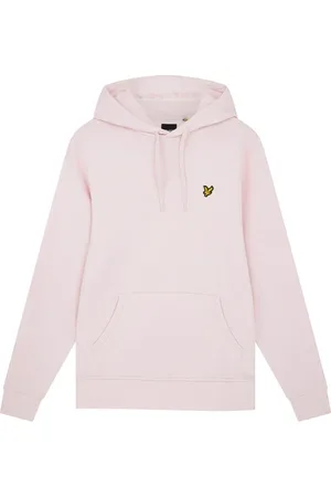 Lyle & Scott Bluzy, Mężczyzna, Różowy, L, Bawełna, Bluza z kapturem Pullover