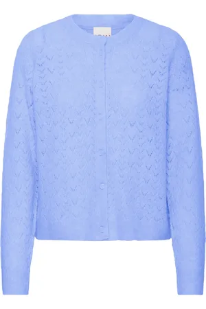 Ichi Swetry, Kobieta, Niebieski, XS, Nylon, Niebieski Sweter Ihbaila Ca 3 Styl