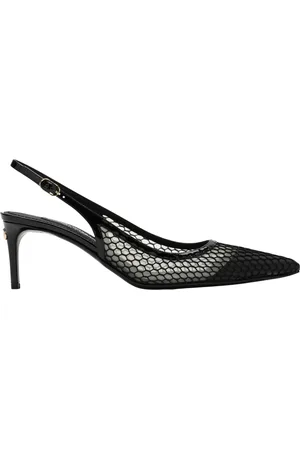 Dolce & Gabbana Buty, Kobieta, Czarny, 36 EU, Stylowe Slingbacki Płaskie