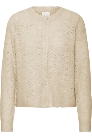 Ichi Swetry, Kobieta, Beżowy, S, Sweter oxford tan