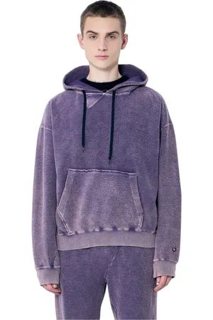 NOMA t.d. Bluzy, Mężczyzna, Fioletowy, XL, Twist Bluza z Kapturem