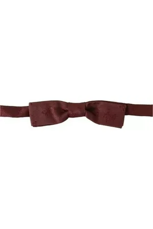 Dolce & Gabbana Akcesoria, Mężczyzna, brązowy, ONE SIZE, Kwiatowy jedwabny muszka regulowana