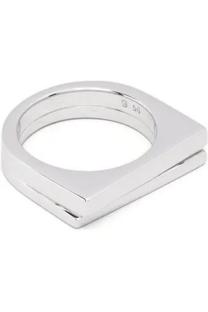 TOM WOOD Akcesoria, Kobieta, Szary, 58 MM, Minimalistyczny Srebrny Pierścień