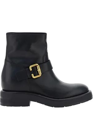 Chloé Buty, Kobieta, Czarny, 37 1/2 EU, Czarne botki na kostkę dla kobiet