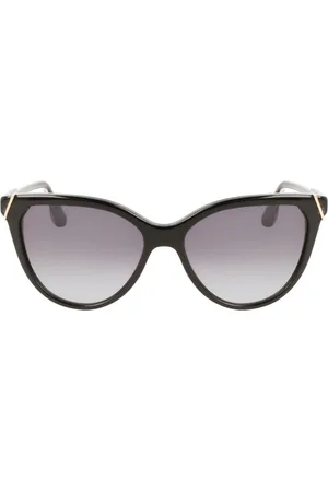 Victoria Beckham Akcesoria, Kobieta, Żółty, ONE SIZE, Okulary przeciwsłoneczne w stylu Cat Eye z acetatem