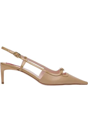 Roger Vivier Buty, Kobieta, Beżowy, 38 EU, Eleganckie Slingbacki