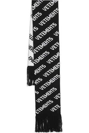 Vetements Akcesoria, unisex, Czarny, ONE SIZE, Czarny Dzianinowy Szal na Zimę