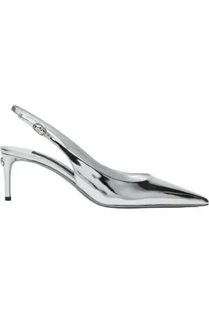 Dolce & Gabbana Buty, Kobieta, Szary, 36 1/2 EU, Eleganckie Slingback Flats