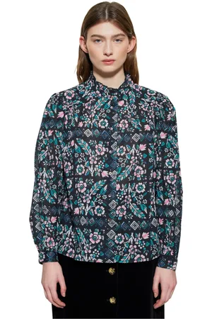 Antik Batik Bluzki, Kobieta, Wielobarwność, M, Bluzka z nadrukiem flory