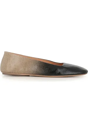 MARSÈLL Buty, Kobieta, Czarny, 38 1/2 EU, Czarne Baletki z Lnu na Płaskim Obcasie