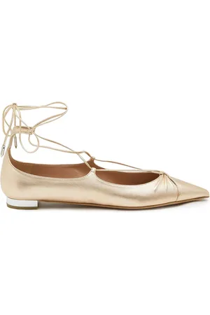 Aquazzura Buty, Kobieta, Żółty, 36 1/2 EU, Eleganckie Baletki dla Kobiet