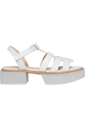 Paloma Barceló Buty, Kobieta, Biały, 40 EU, Eleganckie Sandały Grigio Ss 23