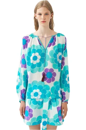Antik Batik Bluzki, Kobieta, Wielobarwność, S, Bluzka z nadrukiem Suny