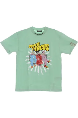 Vision Of Super Koszulki, Mężczyzna, Zielony, M, Koszulka z nadrukiem klauna Zielona T-shirt męski