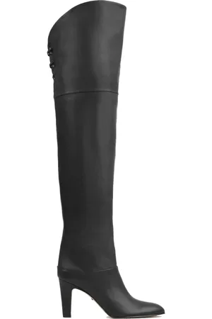 Chloé Buty, Kobieta, Czarny, 39 1/2 EU, Czarne botki z krzyżującymi się sznurówkami