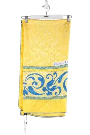 Dior Pre-owned, Kobieta, Żółty, ONE SIZE, Pre-owned Silk scarves