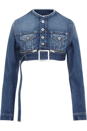 Jean Paul Gaultier Kurtki, Kobieta, Niebieski, M, Stylowa Kurtka Jeansyowa