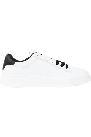 Armani Exchange Buty, Mężczyzna, Biały, 43 EU, Białe Skórzane Sneakersy