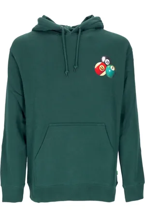 Huf Bluzy, Mężczyzna, Zielony, L, Zielony hoodie z kieszenią kangurką
