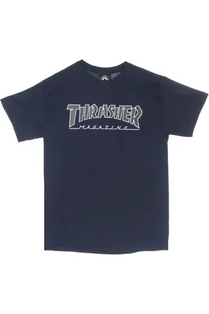 Thrasher Koszulki, Mężczyzna, Niebieski, M, Granatowy/Czarny T-shirt męski