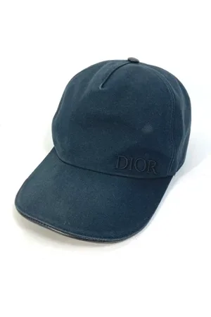 Dior Pre-owned, Kobieta, Czarny, ONE SIZE, Bawełna, Pre-owned Cotton hats