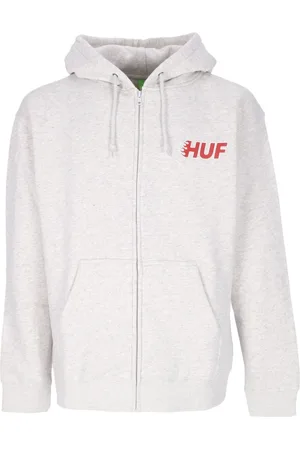 Huf Bluzy, Mężczyzna, Szary, XL, Athletic Heather Full Zip Hoodie