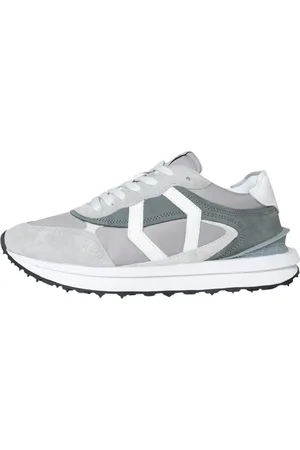 Mikakus Buty, unisex, Szary, 38 EU, Nylon, Szare Sneakersy z Nylonu z Szczegółami Nubuck