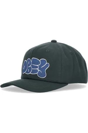 Obey Akcesoria, Mężczyzna, Zielony, ONE SIZE, Ciemny Cedr Flat Brim Snapback Czapka