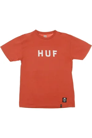 Huf Koszulki, Mężczyzna, Czerwony, L, T-shirt męski Poppy